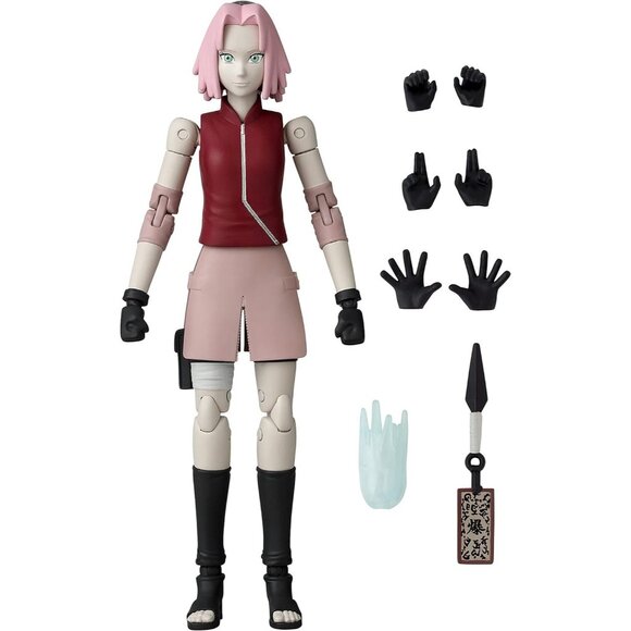 Bandai Naruto Shippuden Anime Heroes Haruno Sakura - 6.5" Action Figure NIB - Picture 4 of 7